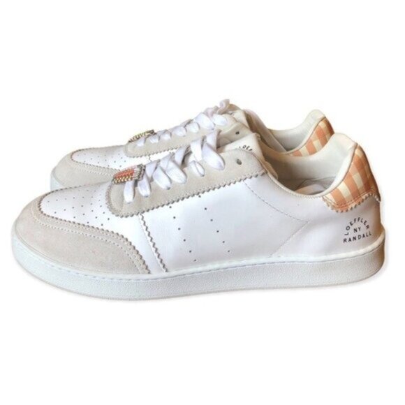 Loeffler Randall Keeley Gingham Leather Low-Top Sneakers Size 11 - Picture 10 of 16